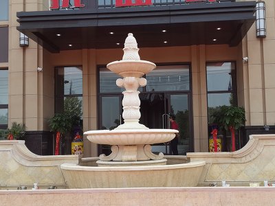 酒店门口石雕喷泉